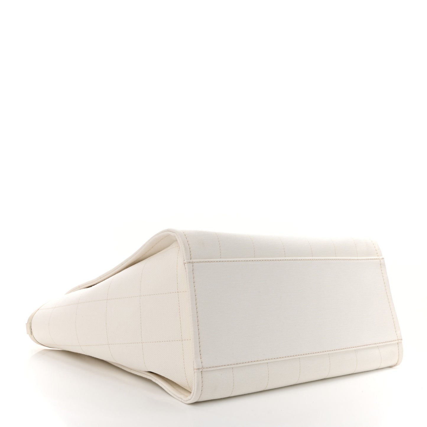 Cotton Medium Deauville Tote White