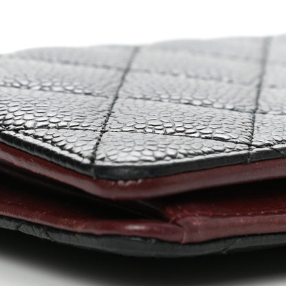 Chanel Caviar Quilted Yen Wallet Black 9 of 11