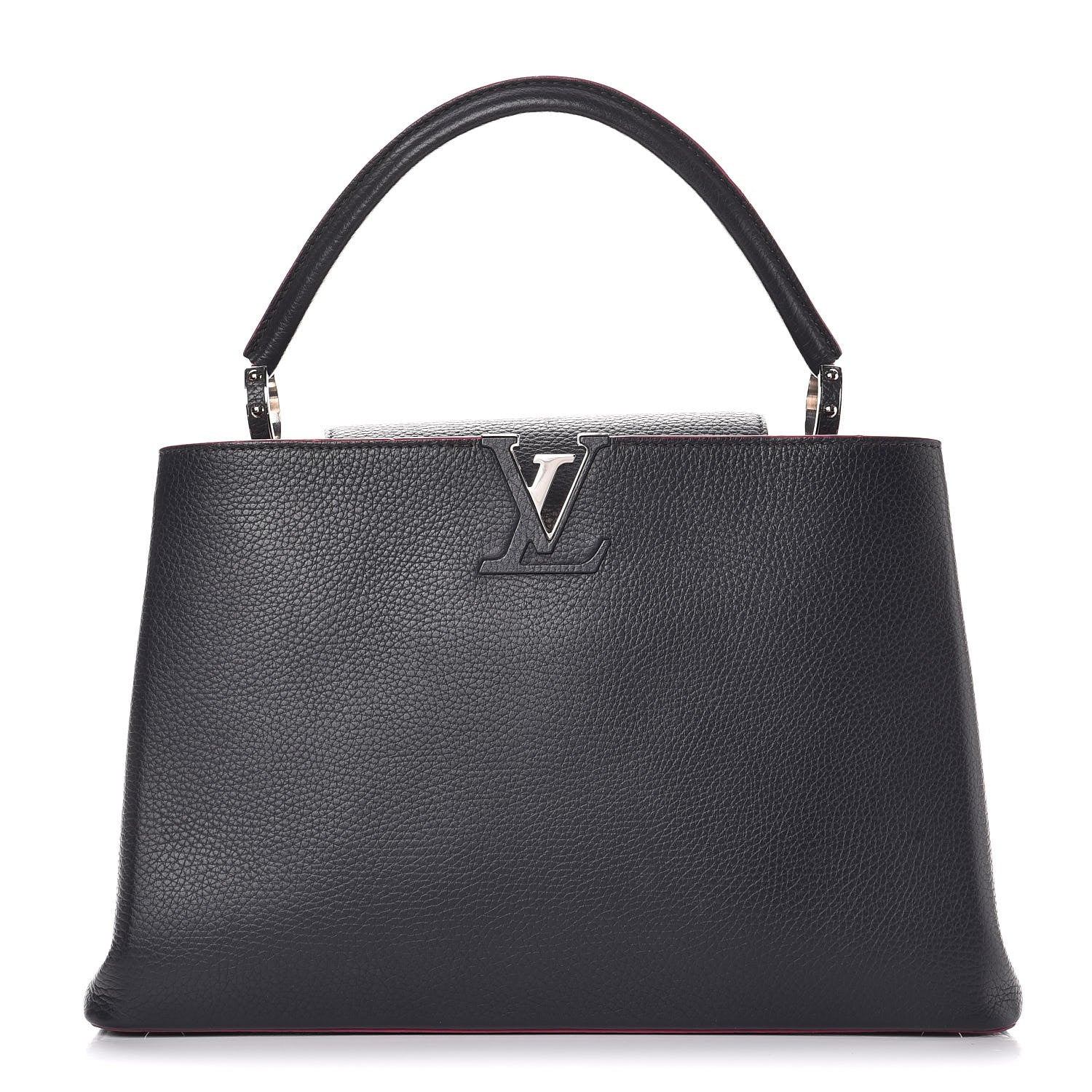 Louis Vuitton Taurillon Capucines MM Cobalt Fuchsia 1 of 9