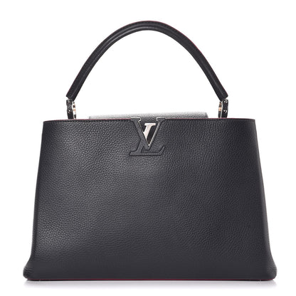 Louis Vuitton Taurillon Capucines MM Cobalt Fuchsia 1 of 9