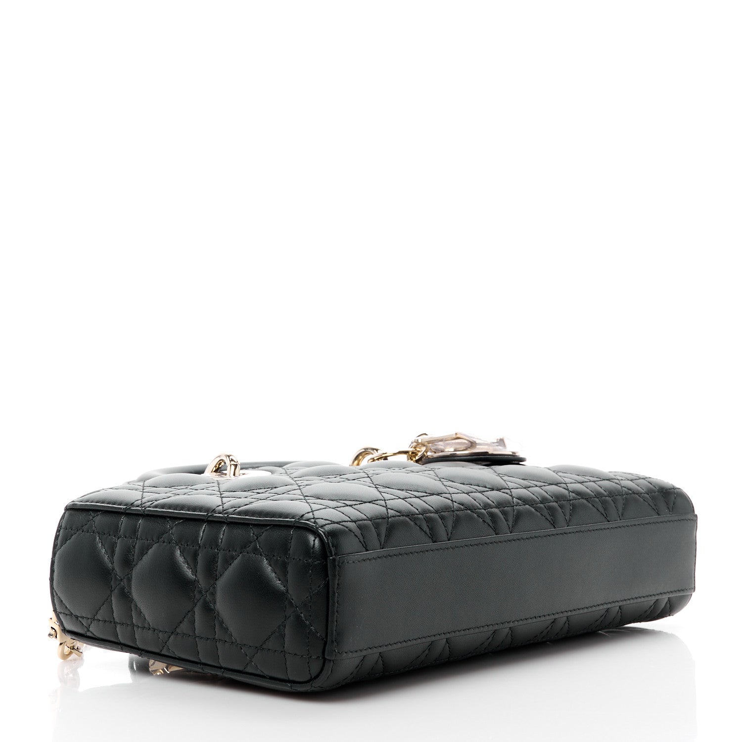 Christian Dior Lambskin Cannage Medium Lady D-Joy Black 4 of 10