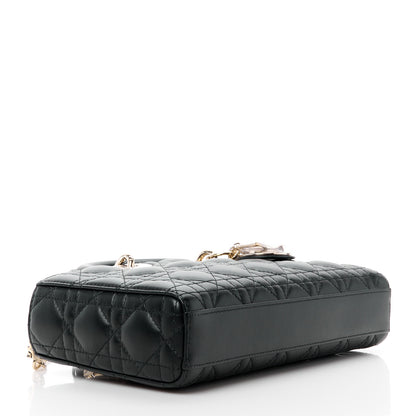 Christian Dior Lambskin Cannage Medium Lady D-Joy Black 4 of 10