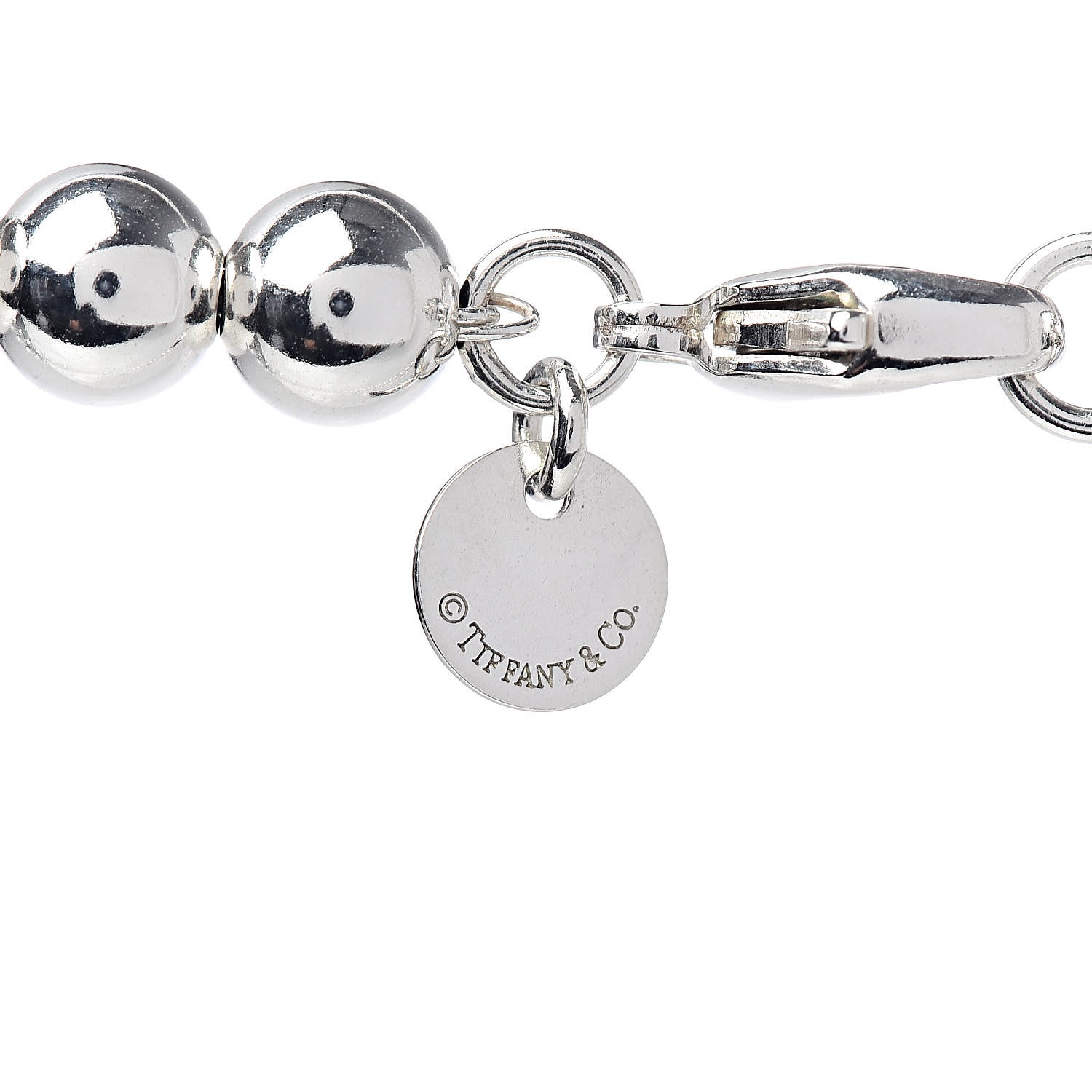 Tiffany Sterling Silver HardWear Graduated Ball Necklace 4 of 5