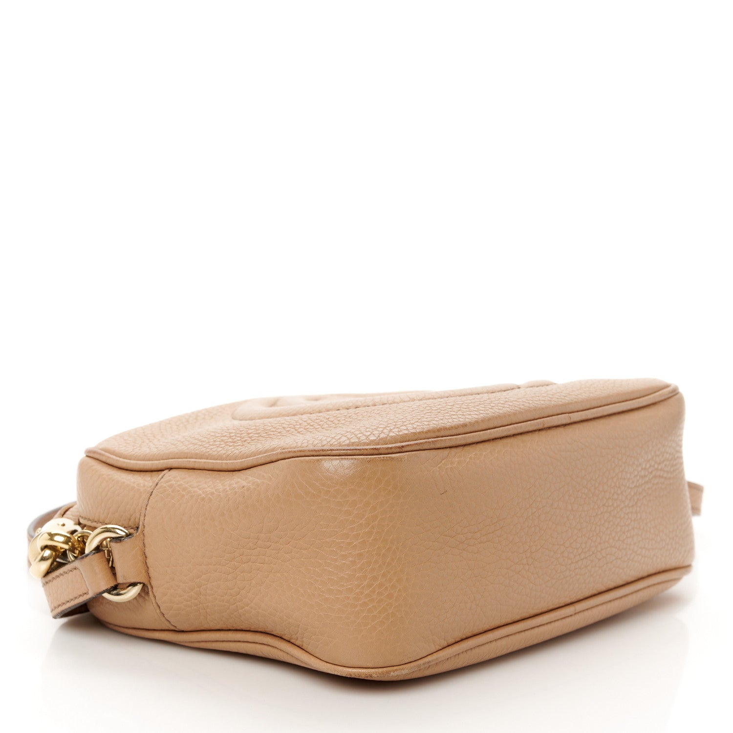 Gucci Pebbled Calfskin Small Soho Disco Bag Camelia 10 of 13