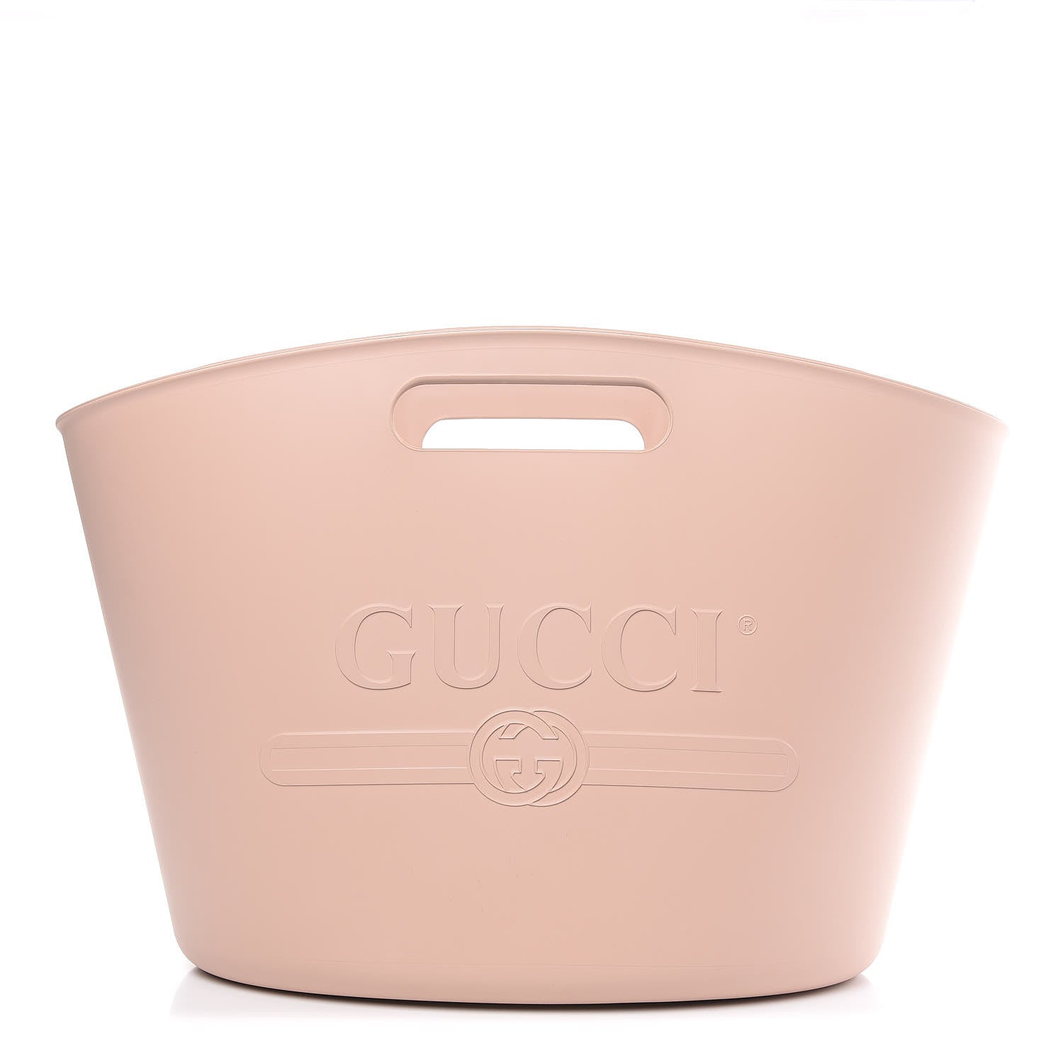 Gucci Rubber Oversized Logo Tote Rosa 1 of 10
