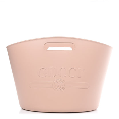 Gucci Rubber Oversized Logo Tote Rosa 1 of 10
