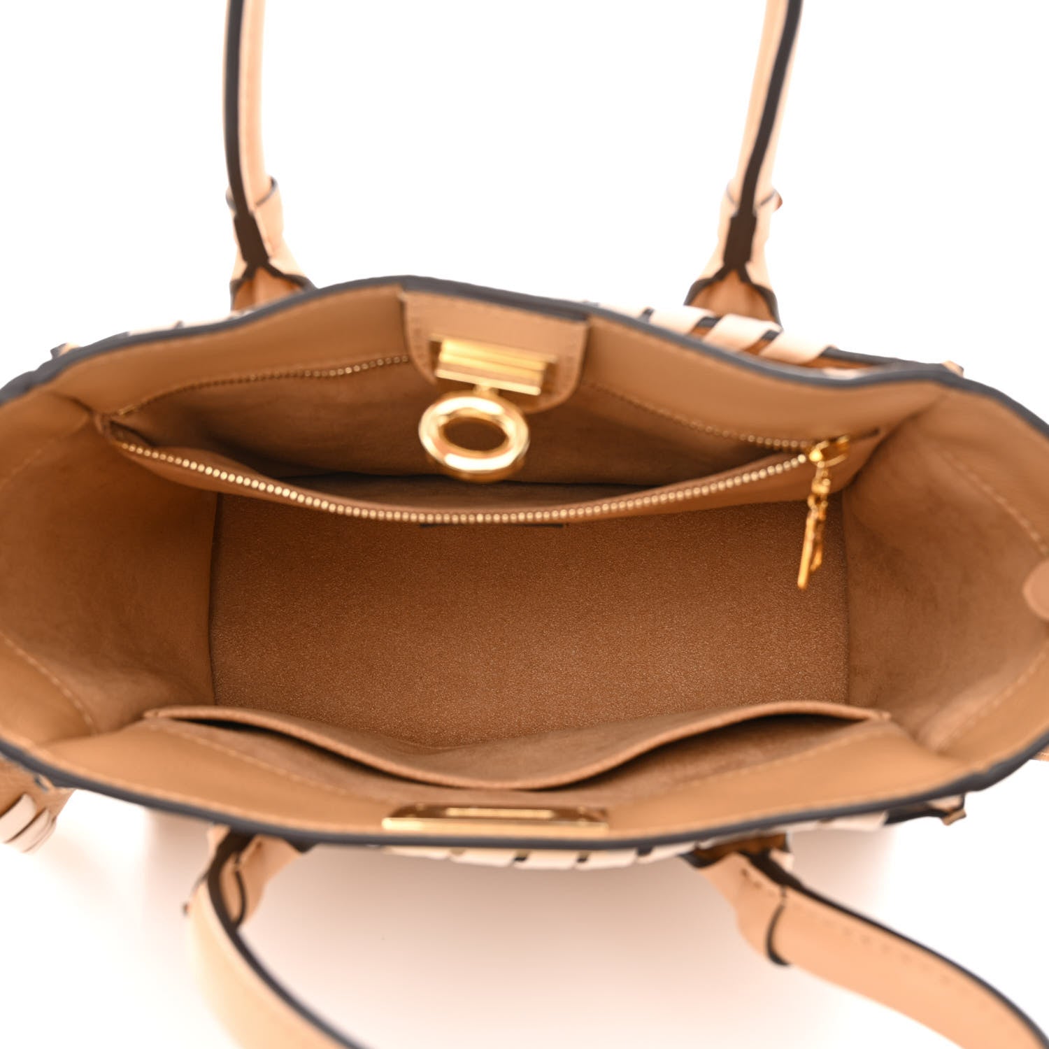 Louis Vuitton Calfskin Mahina Braided On My Side PM Arizona Brown 5 of 10