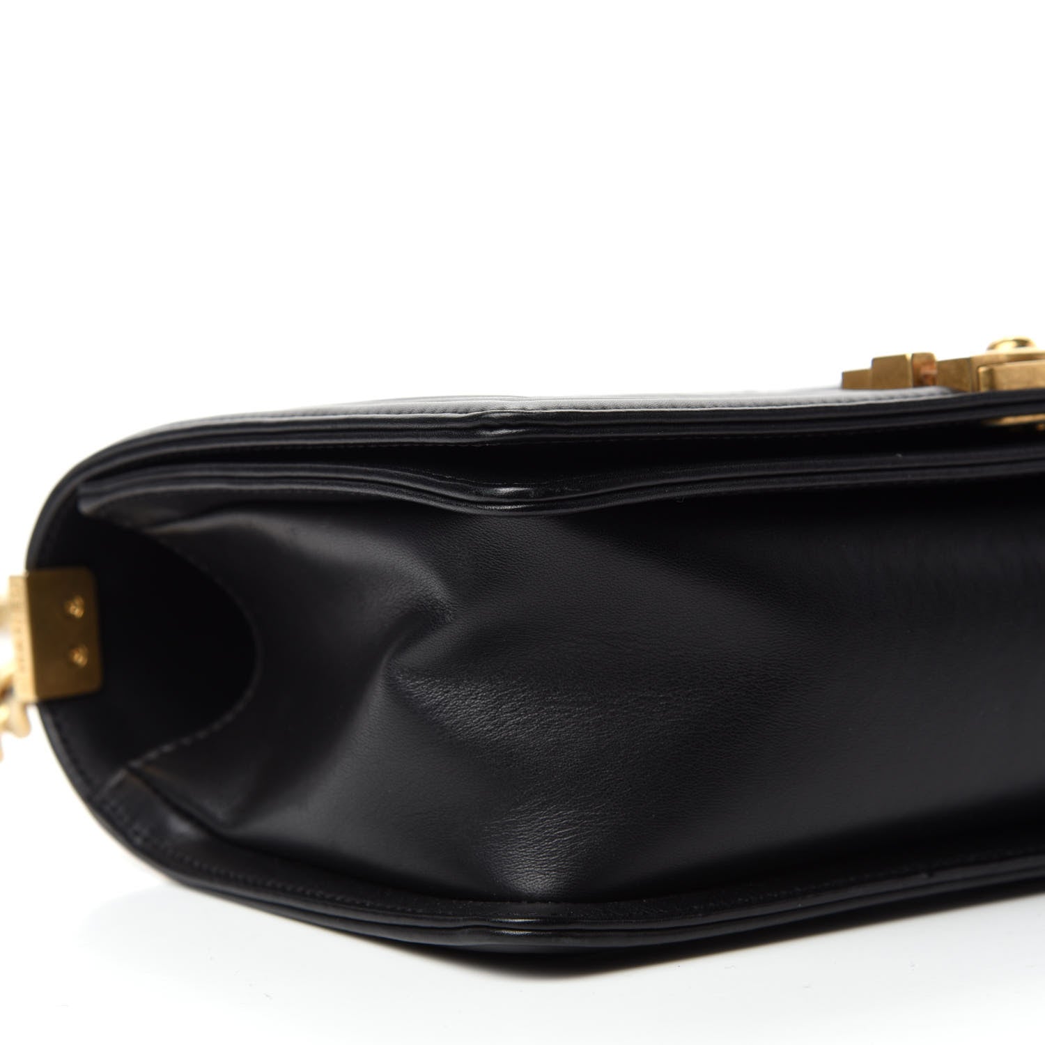 Chanel Caviar Suede Calfskin Chevron Medium Boy Flap Black 6 of 13