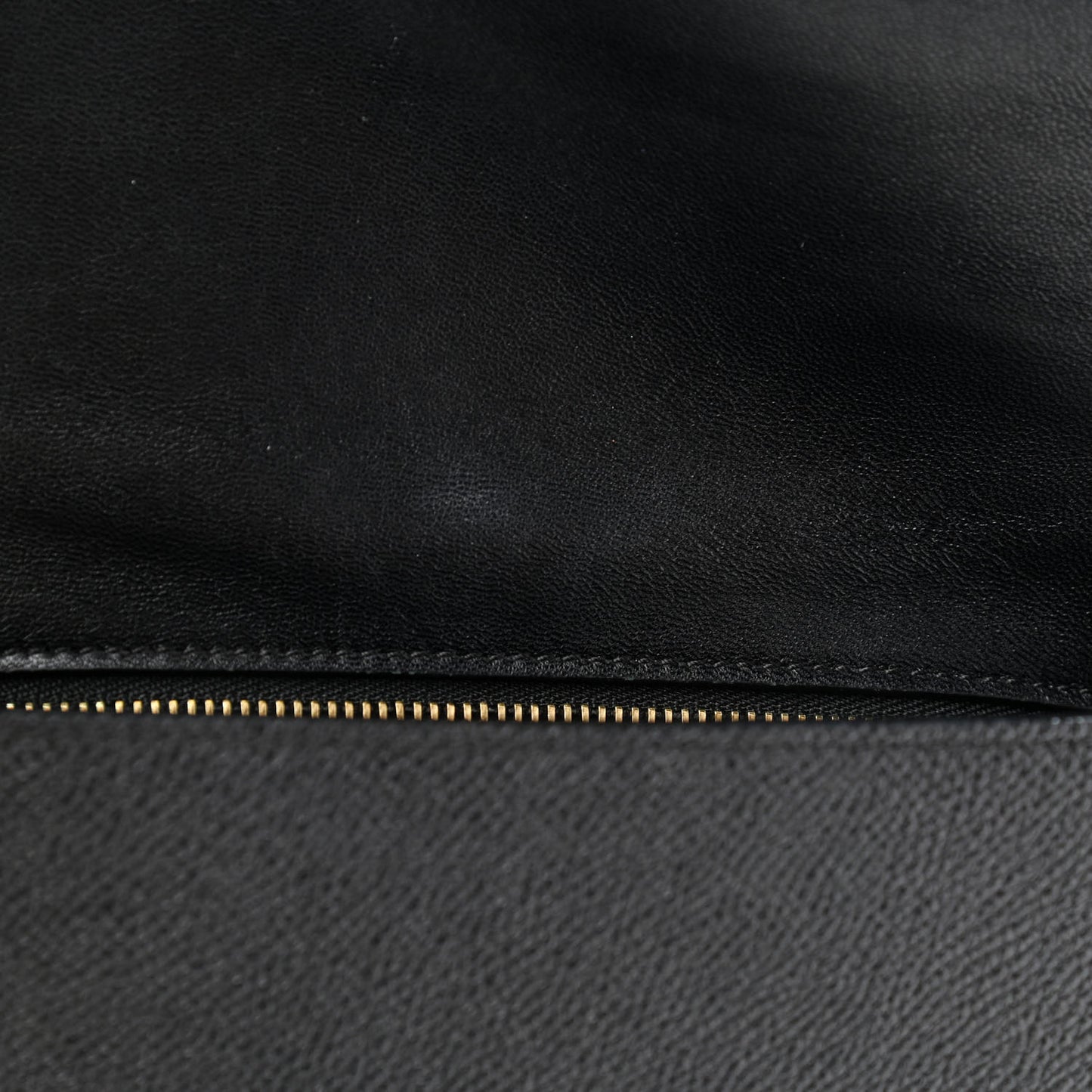 Grained Calfskin Small Trotteur Black