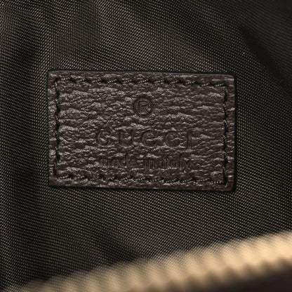Gucci GG Supreme Monogram Textured Calfskin Web Medium Ophidia Cosmetic Case Beige Ebony New Acero 6 of 8