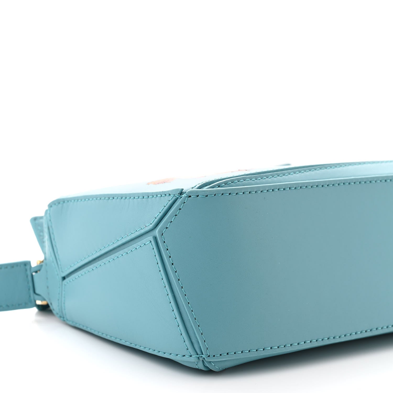 Loewe X HOWLS MOVING CASTLE Satin Calfskin Mini Heen Puzzle Bag Light Blue 9 of 11