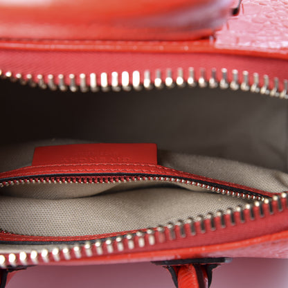 Givenchy Calfskin Crocodile Embossed Mini Antigona Red 4 of 11