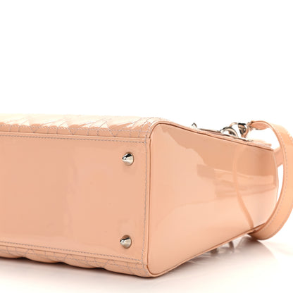 Christian Dior Patent Cannage Medium Lady Dior Light Pink 10 of 12