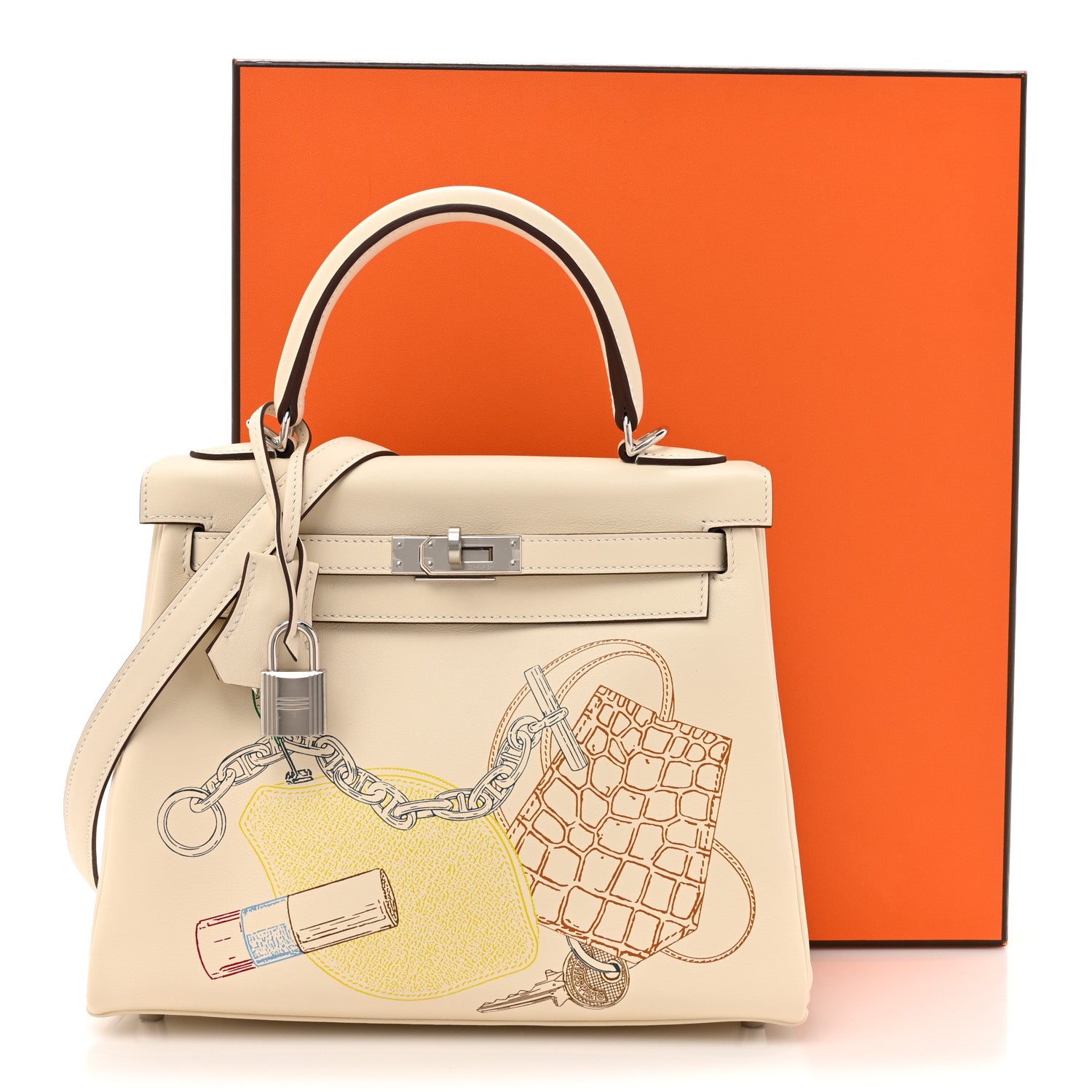 Hermes Swift In & Out Kelly Retourne 25 Nata 11 of 11