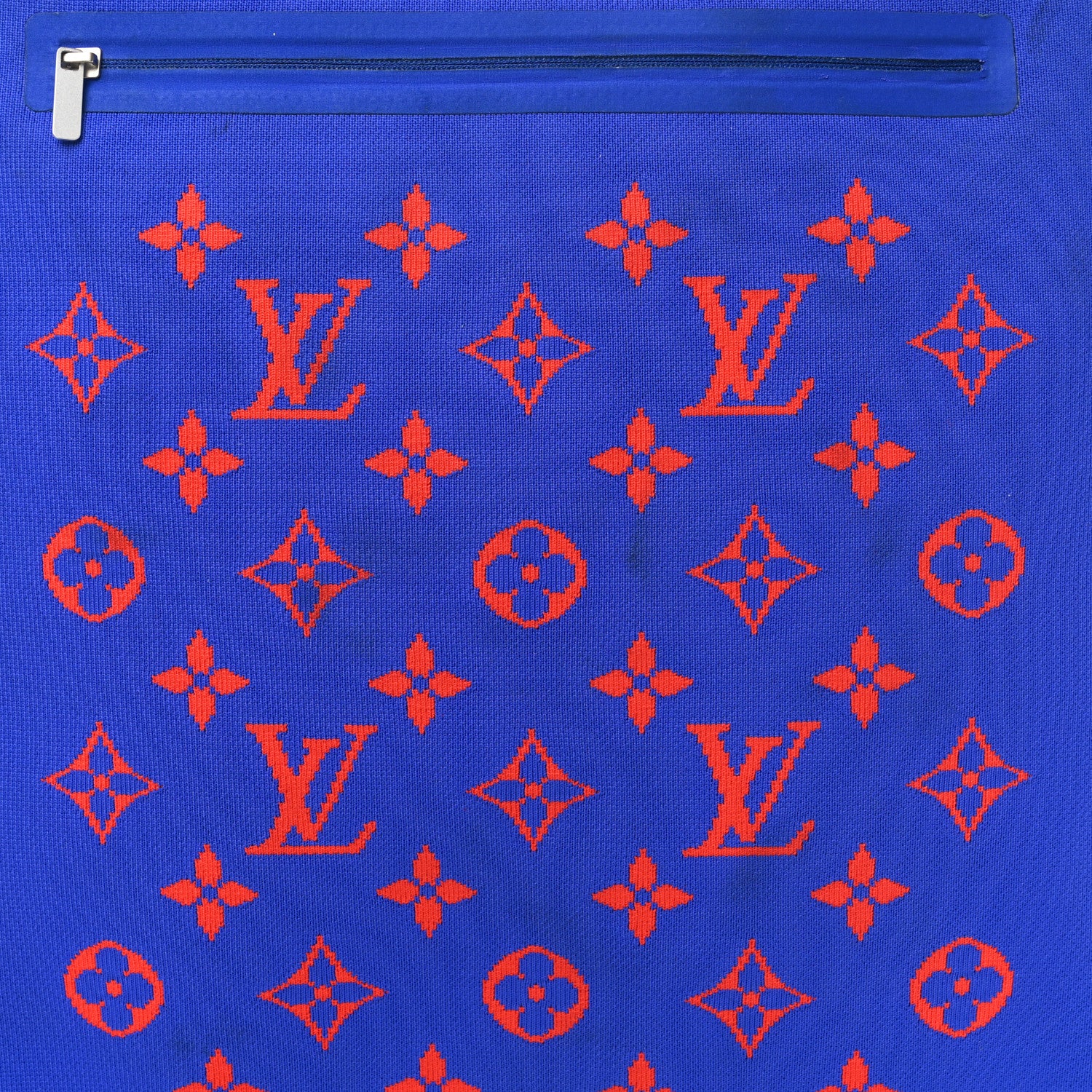 Louis Vuitton Knit Monogram Horizon Soft 55 Suitcase Blue 8 of 12