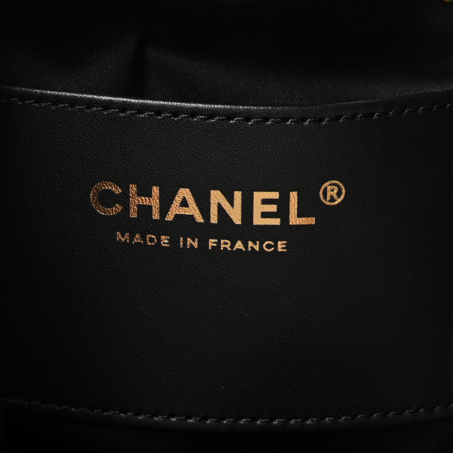 Caviar Quilted Small Chanel 25 Handbag Black