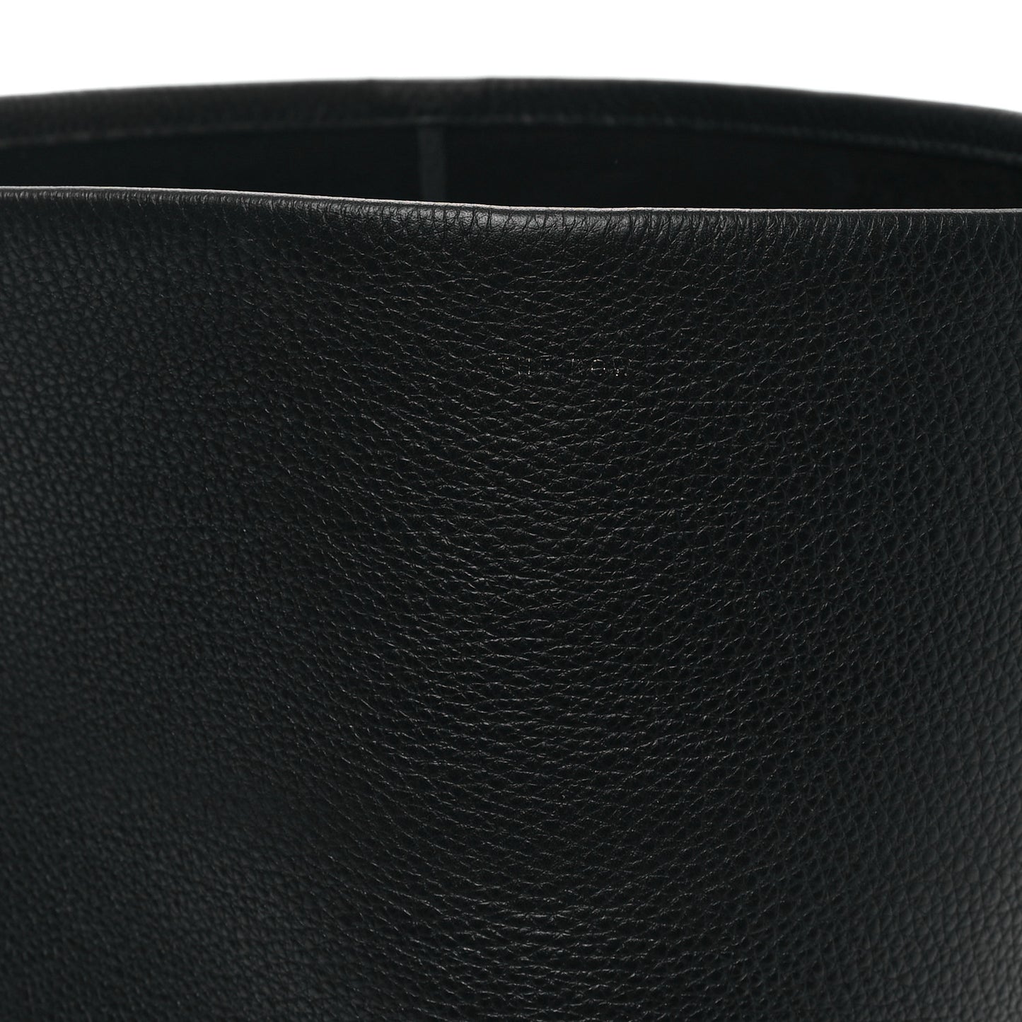 Grained Calfskin Medium N/S Park Tote Black