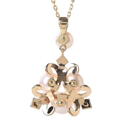Mikimoto 14K Yellow Gold Akoya Pearl 5.5-7mm Pendant Necklace 5 of 7