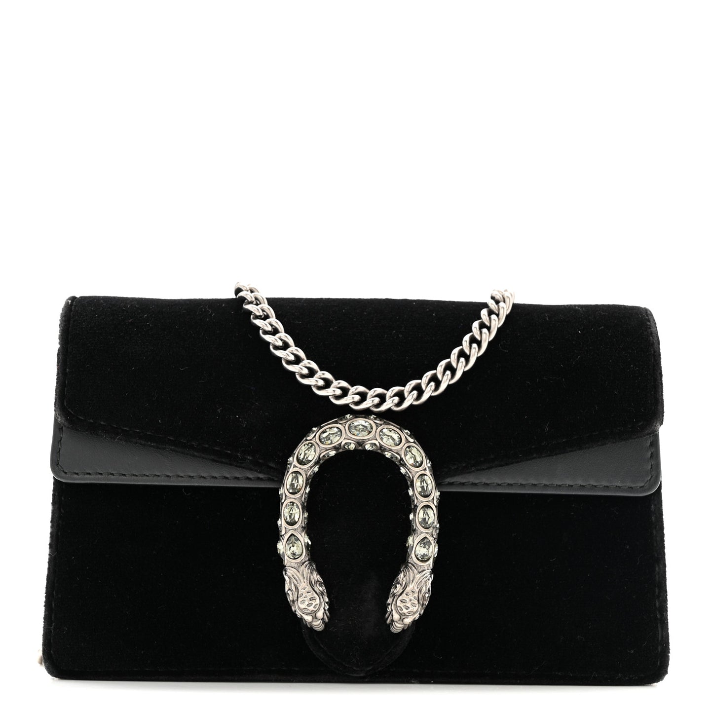 Velvet Super Mini Dionysus Shoulder Bag Black