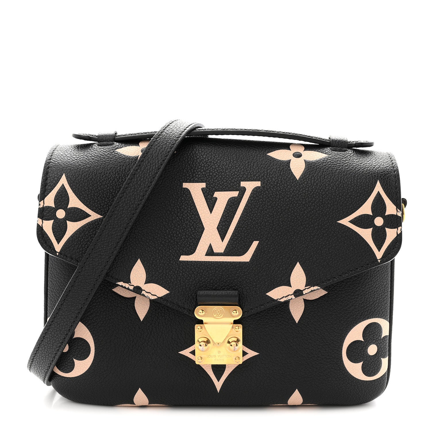 Louis Vuitton Empreinte Monogram Giant Pochette Metis Black Beige 1 of 11