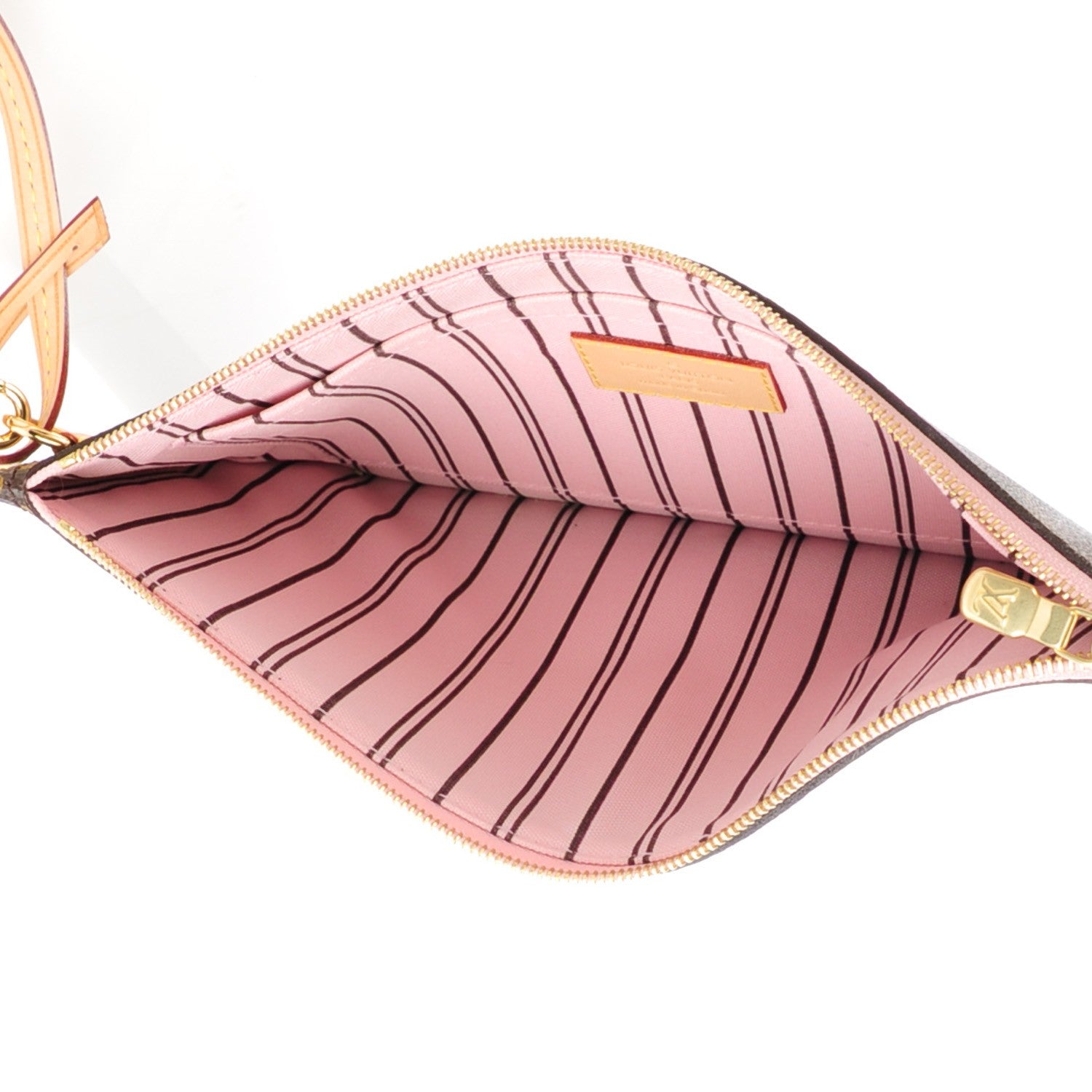 Louis Vuitton Monogram Neverfull MM GM Pochette Rose Ballerine 5 of 7