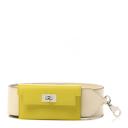 Hermes Swift Epsom Pocket Kelly Shoulder Strap Nata Lime 1 of 5