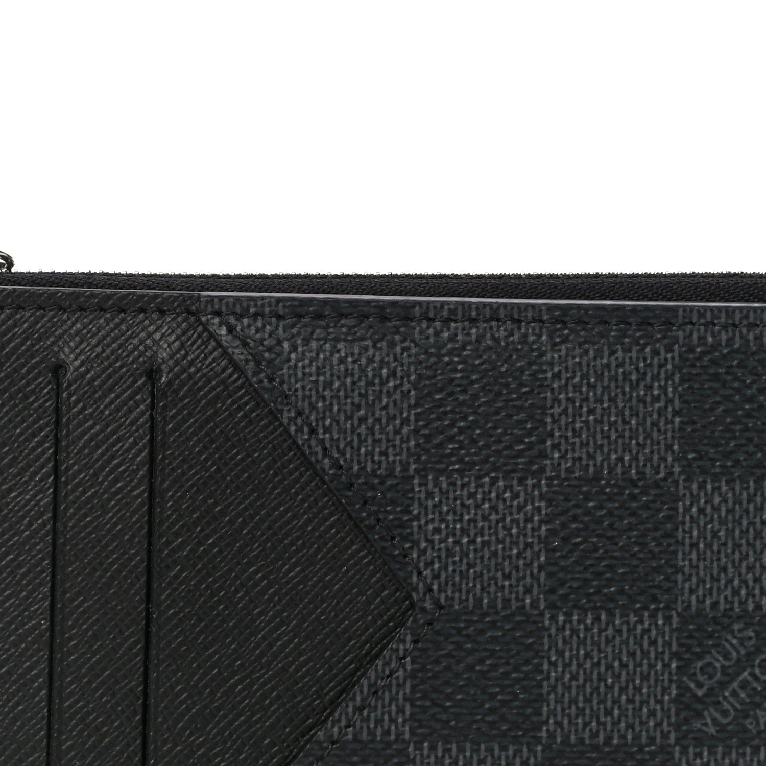 Louis Vuitton Damier Graphite Taiga Coin Card Holder 7 of 9
