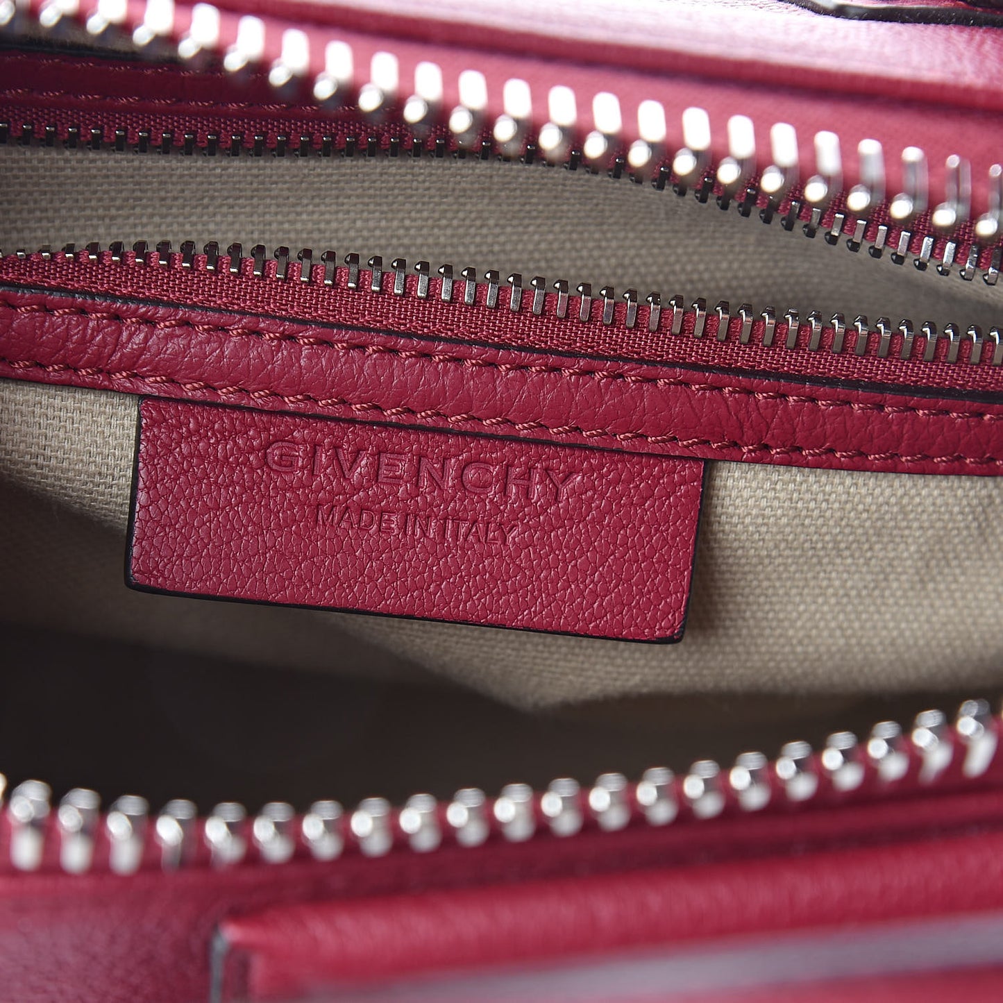 Sugar Goatskin Mini Antigona Fig Pink
