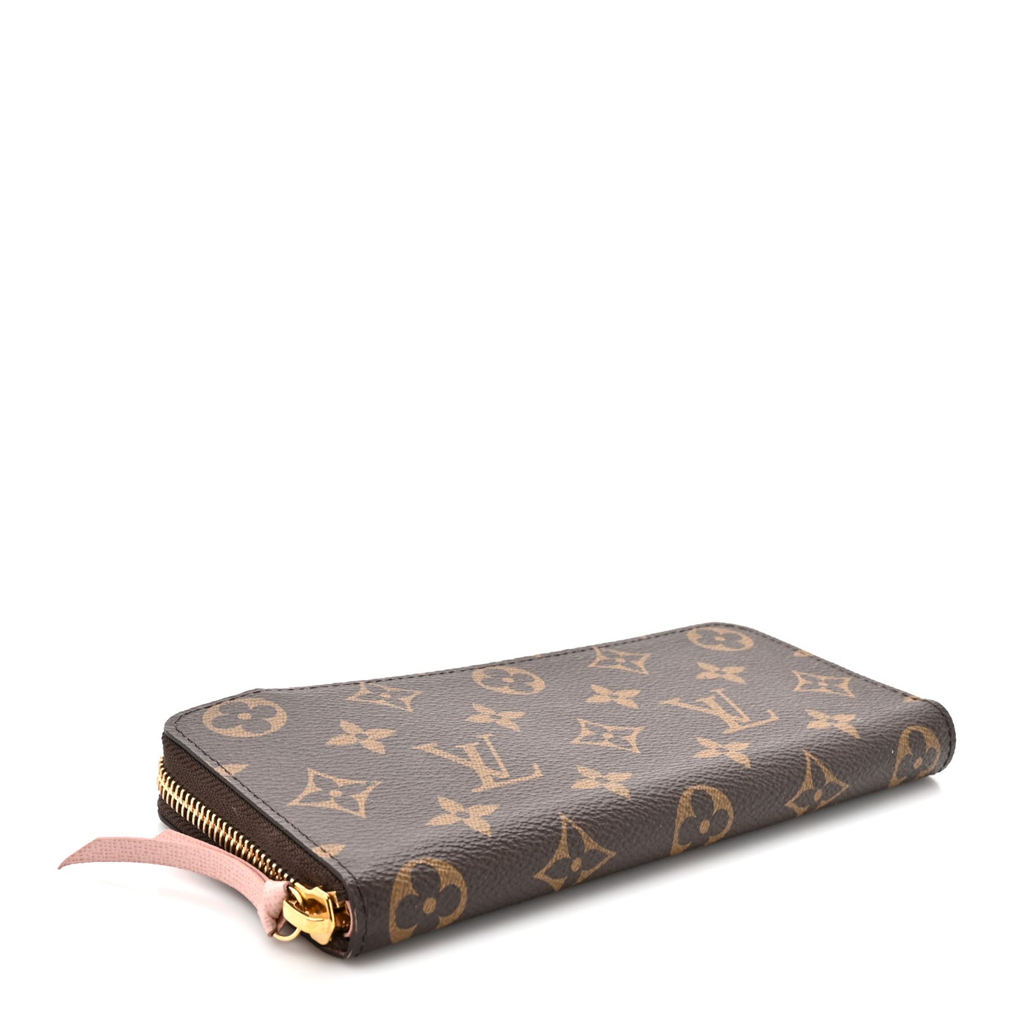 Monogram Clemence Wallet Rose Ballerine