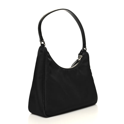 Prada Tessuto Nylon Saffiano Mini Re-Edition 2005 Bag Black 3 of 9