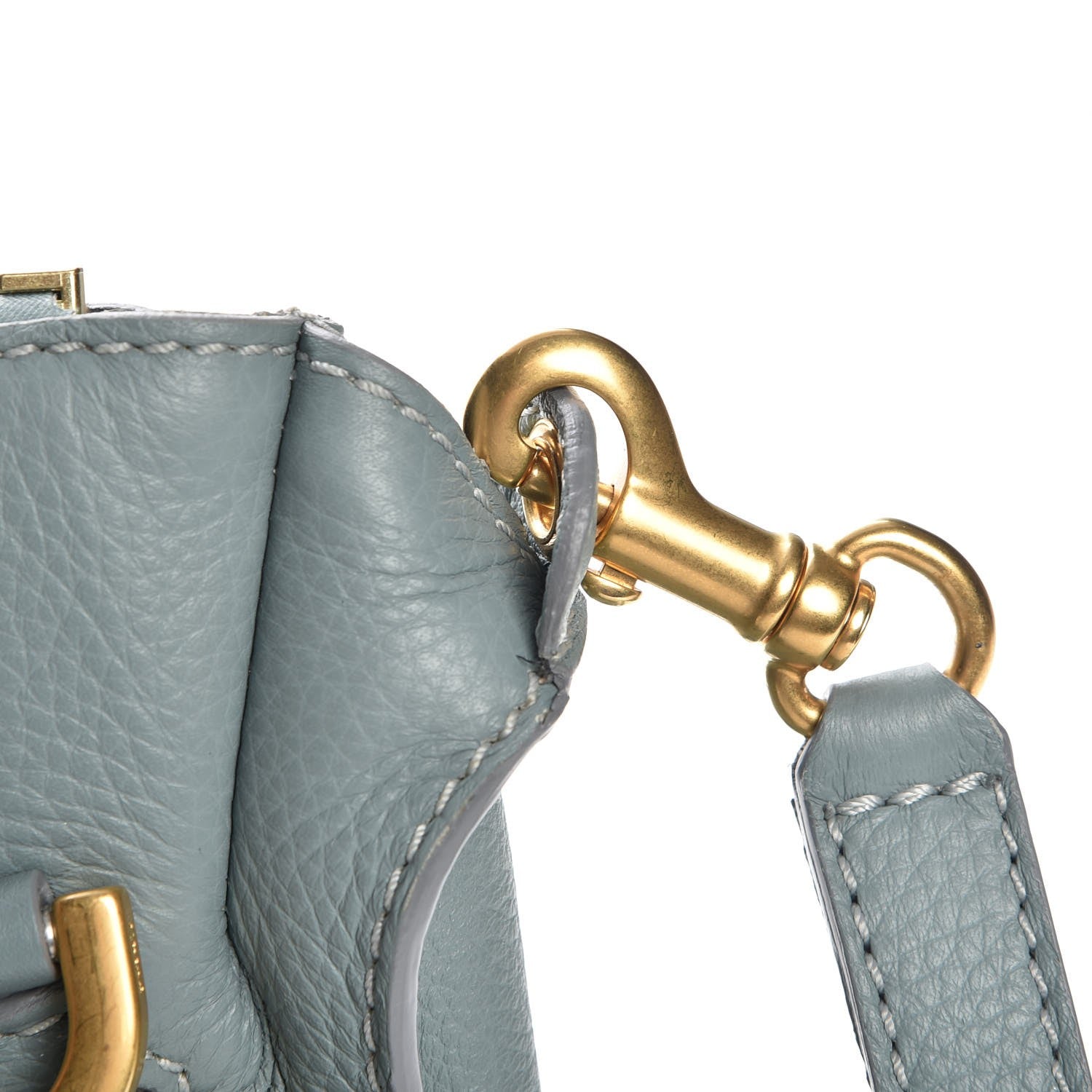 Chloe Calfskin Medium Marcie Satchel Cloudy Blue 9 of 9