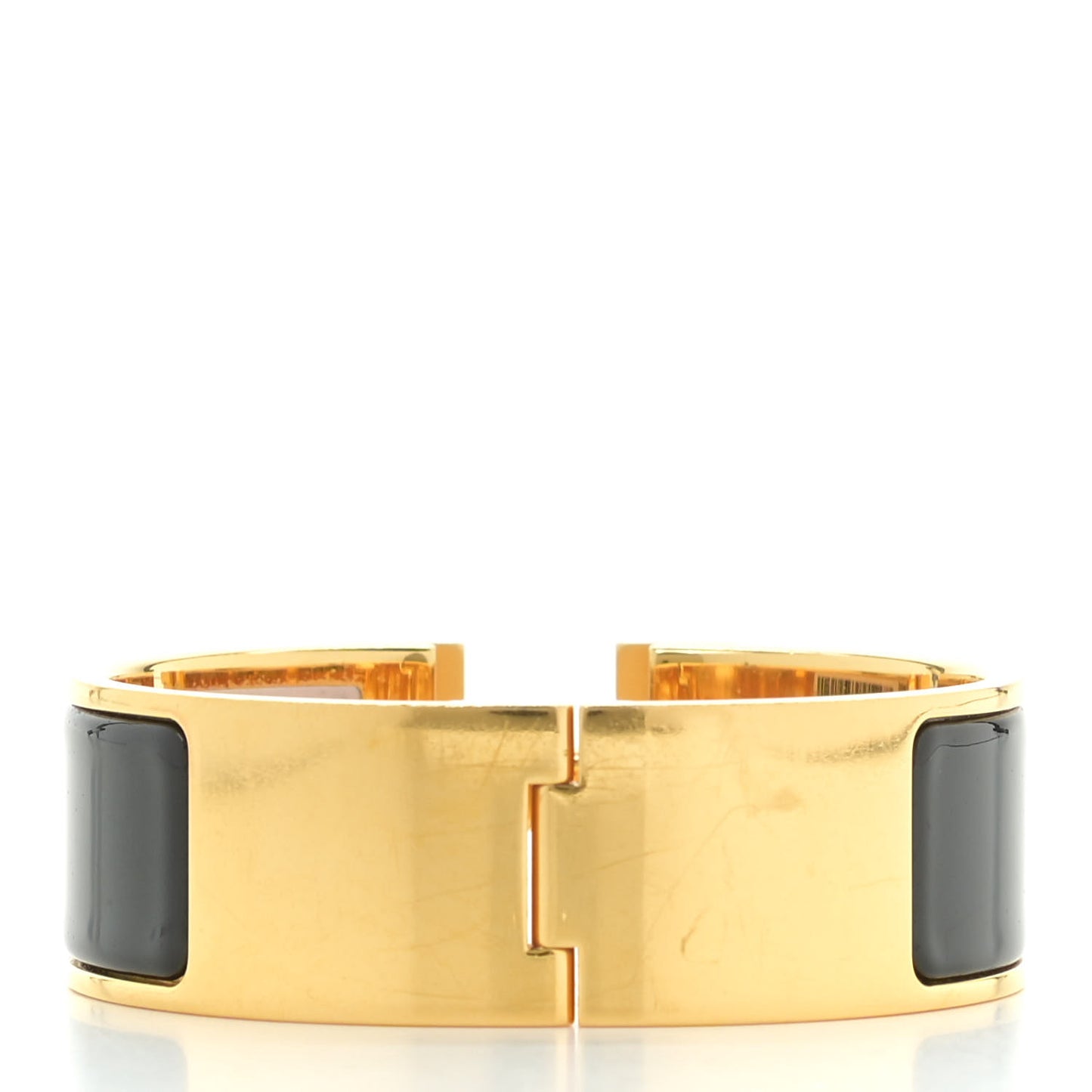 Enamel Wide Clic Clac H Bracelet PM Black