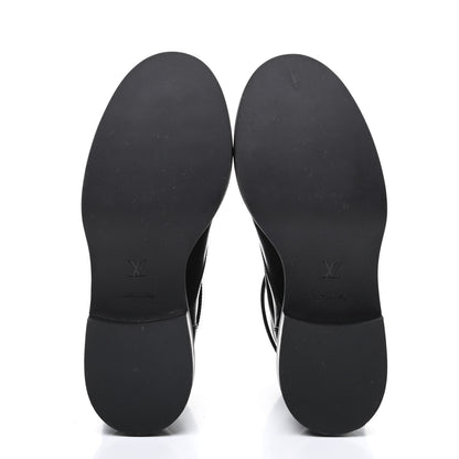 Louis Vuitton Calfskin Wonderland Ranger Boots 35 Black 6 of 9