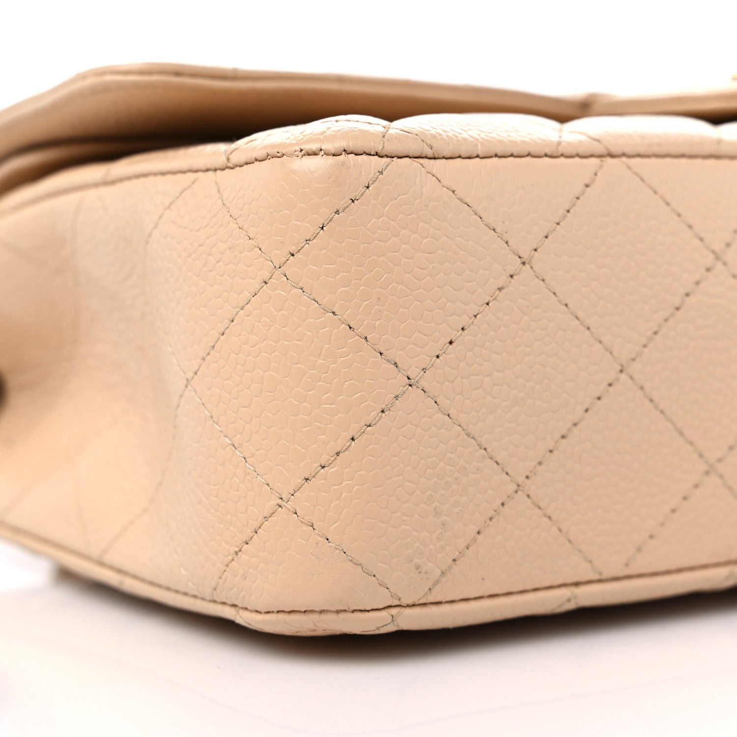 Chanel Caviar Quilted Medium Double Flap Beige 9 of 15