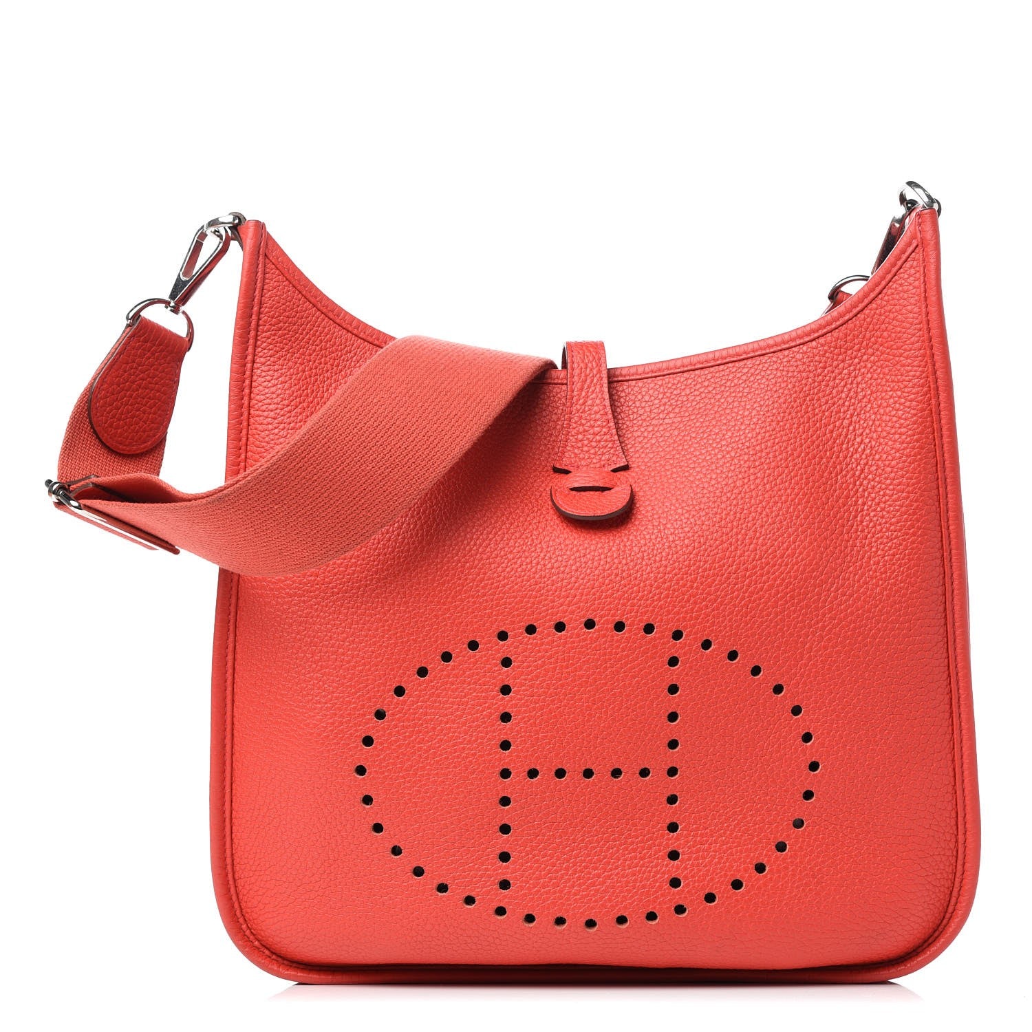 Hermes Taurillon Clemence Evelyne III PM Rouge Pivoine 1 of 9