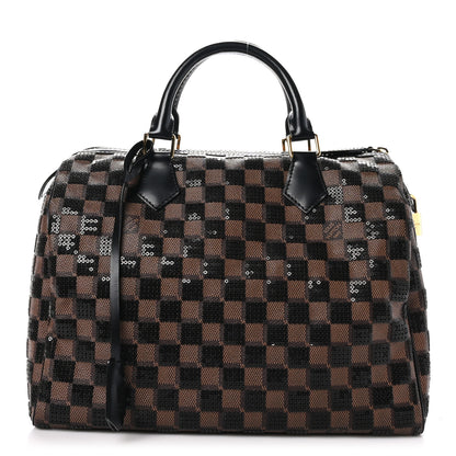 Louis Vuitton Damier Paillettes Speedy 30 Black 1 of 9