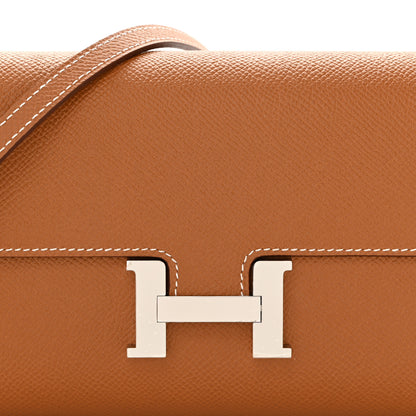 Hermes Epsom Constance Long Wallet To Go Gold 8 of 11