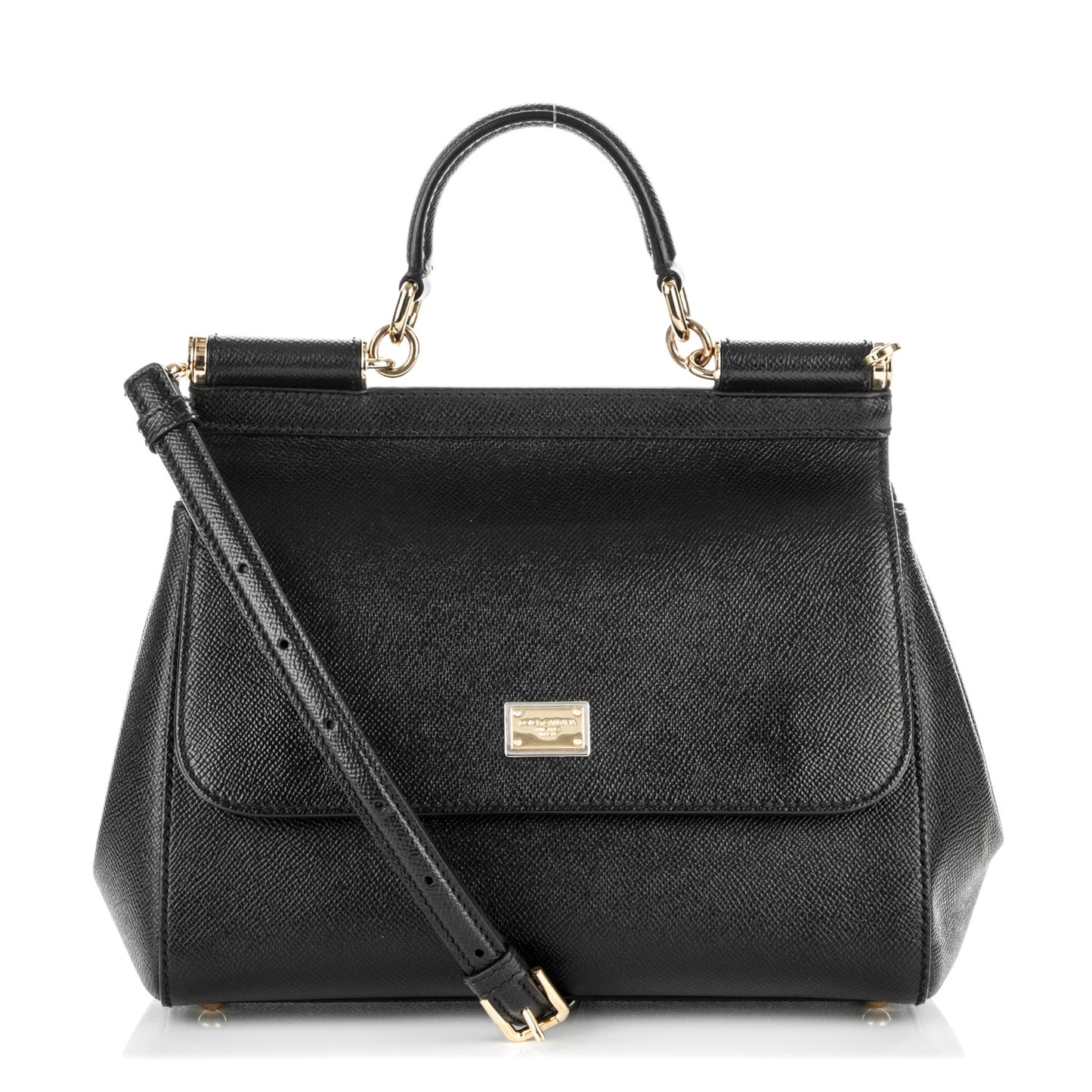 Dauphine Medium Miss Sicily Satchel Black