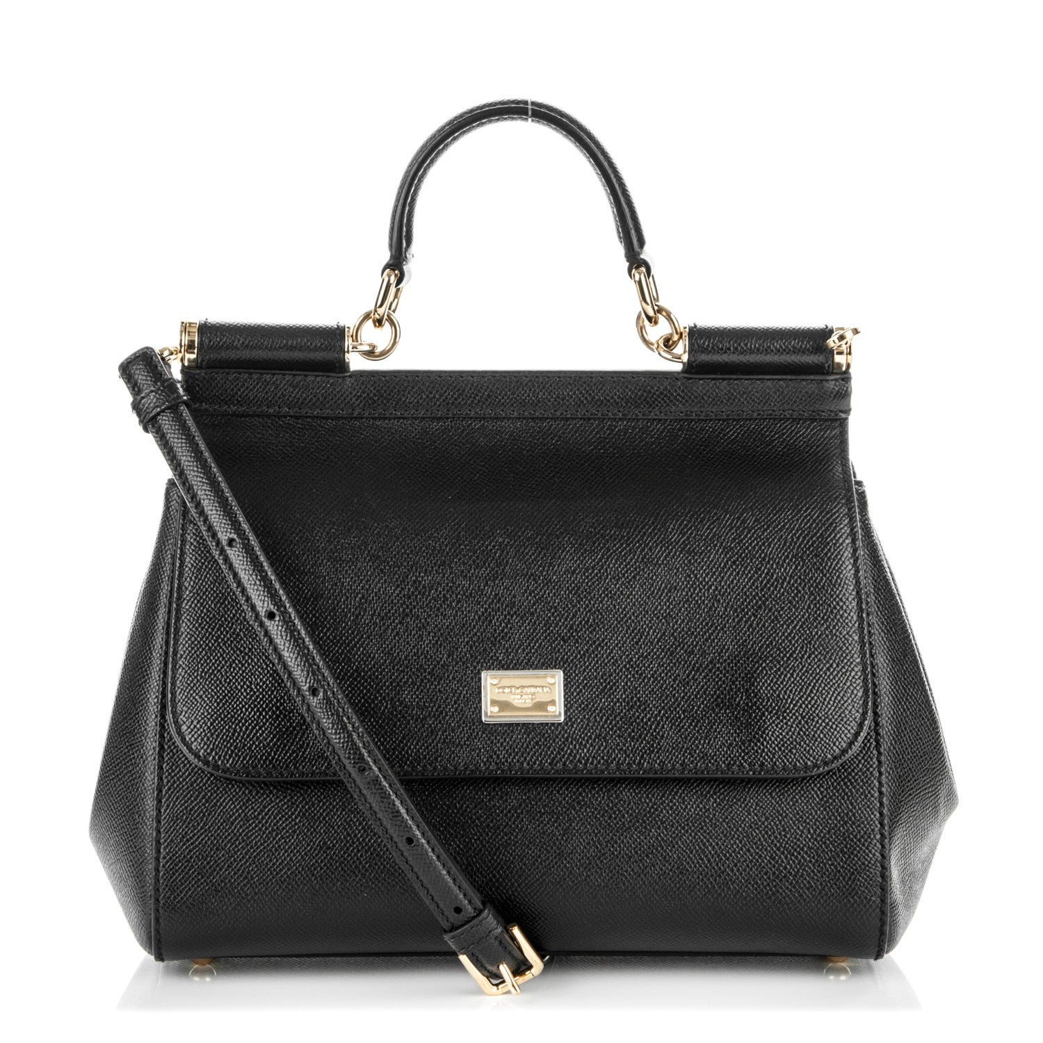 Dolce & Gabbana Dauphine Medium Miss Sicily Satchel Black 1 of 6