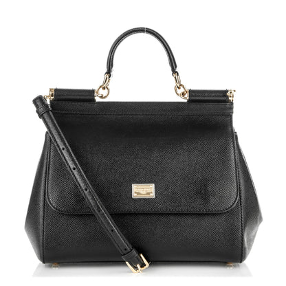 Dolce & Gabbana Dauphine Medium Miss Sicily Satchel Black 1 of 6