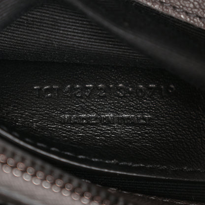 Saint Laurent Sheepskin Matelasse Chevron Monogram Medium College Bag Asphalt 7 of 15