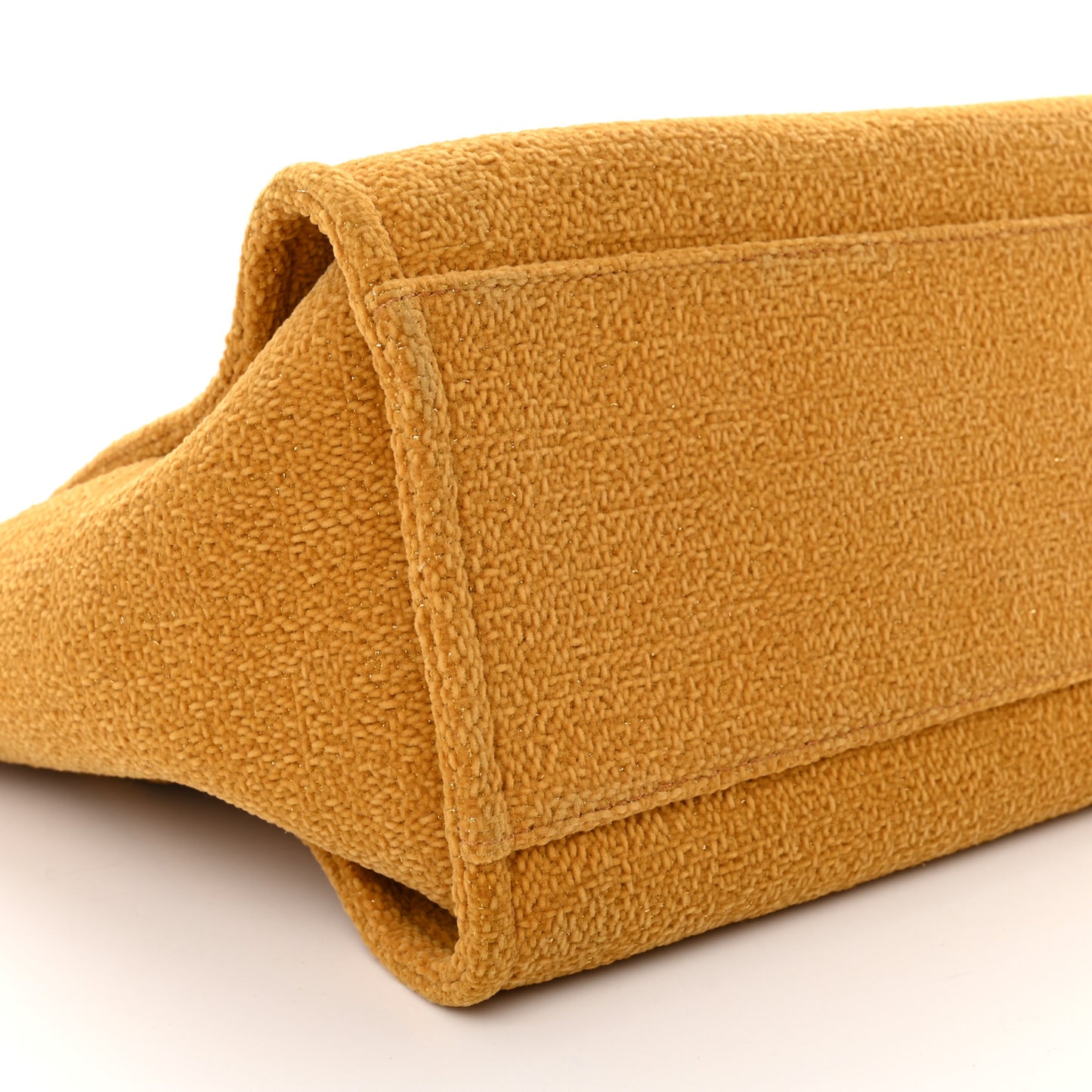 Lurex Boucle Medium Deauville Tote Yellow