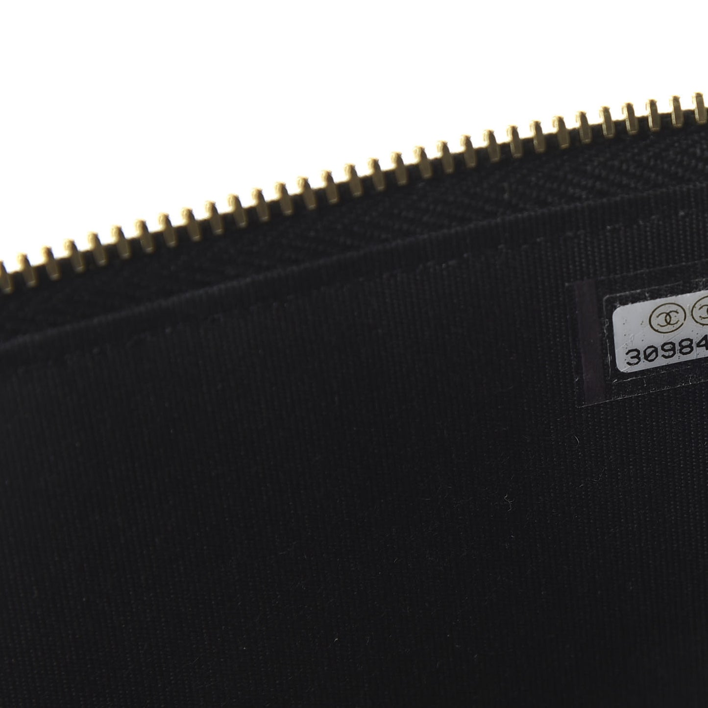 Raffia Jute Striped Small Vanity Case With Chain Black Beige