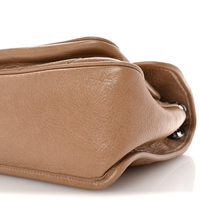 Saint Laurent Crinkled Calfskin Matelasse Monogram Medium Niki Chain Satchel Dark Toffee 9 of 9