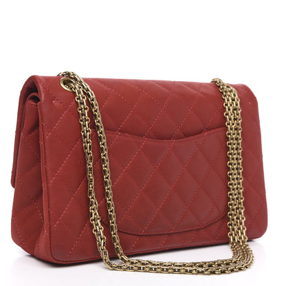 Chanel Iridescent Calfskin Quilted 2.55 Reissue 226 Flap Red 3 of 14