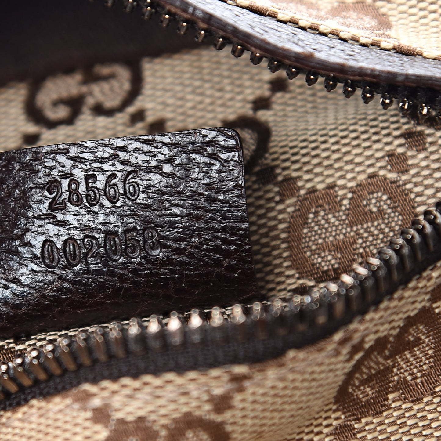 Monogram Web Belt Bag Dark Brown