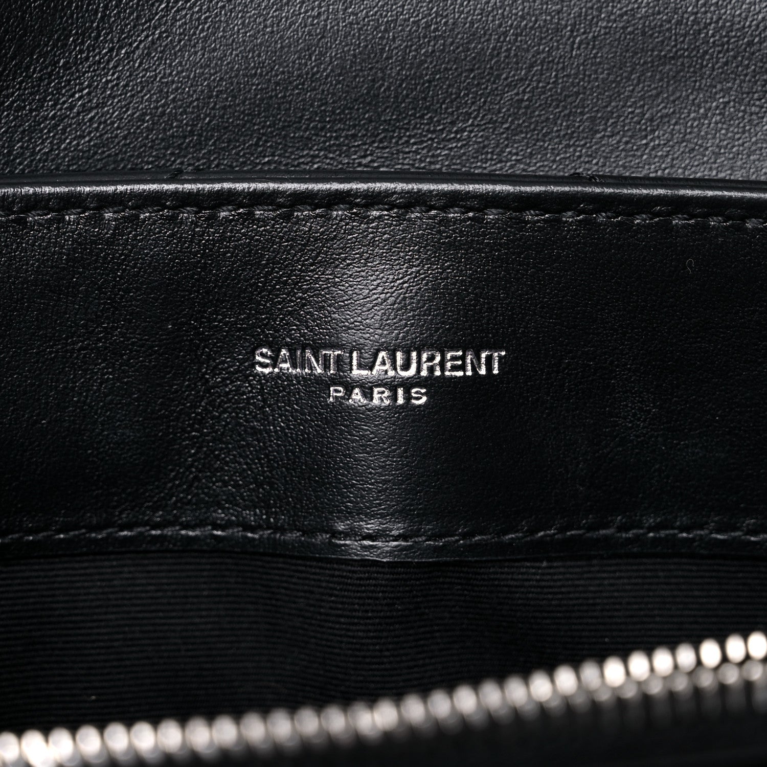 Saint Laurent Calfskin Y Quilted Monogram Small Loulou Chain Satchel Black 6 of 15