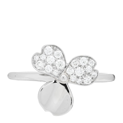 Tiffany Platinum Diamond Paper Flowers Ring 52 6 3 of 5
