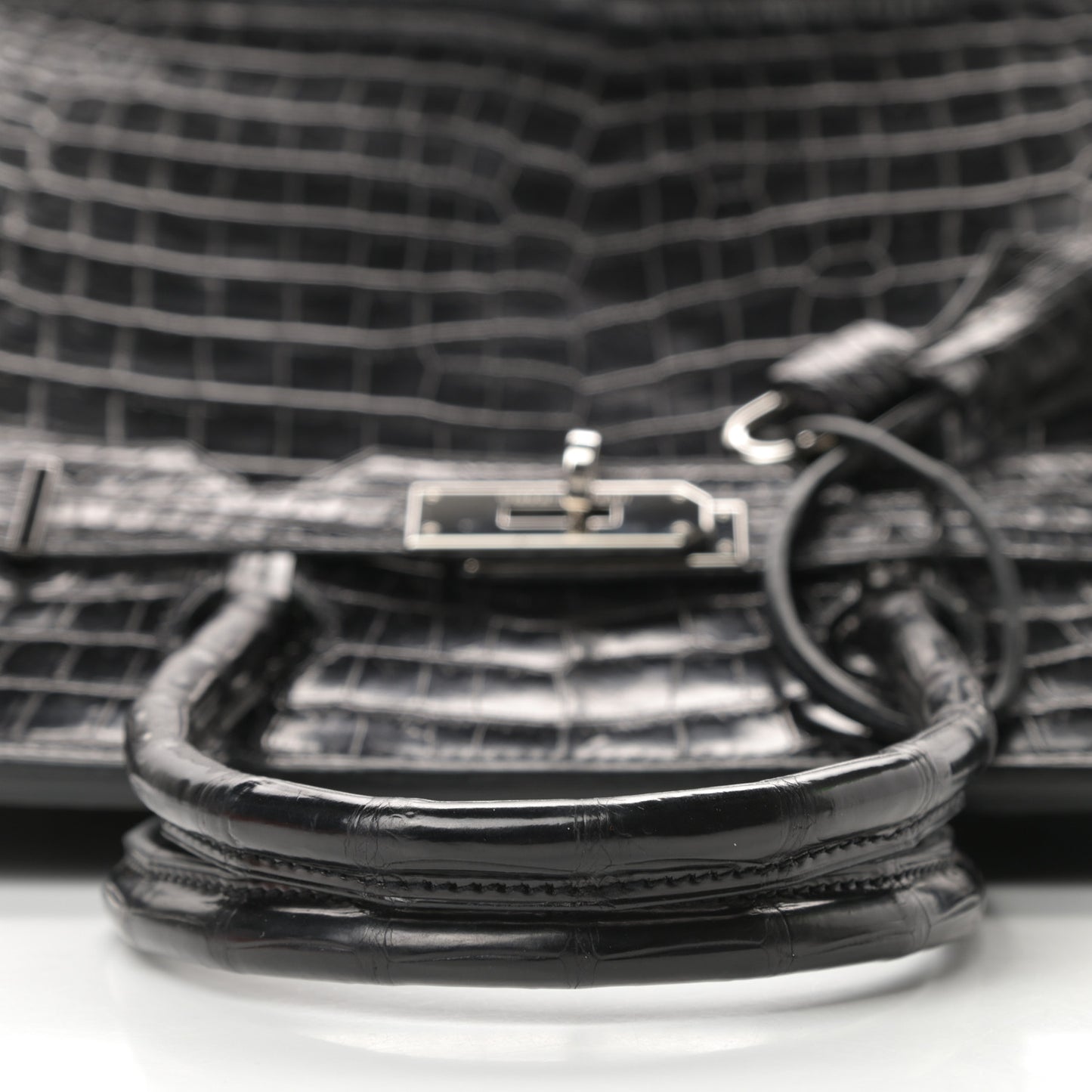 Matte Niloticus Crocodile Birkin 30 Black