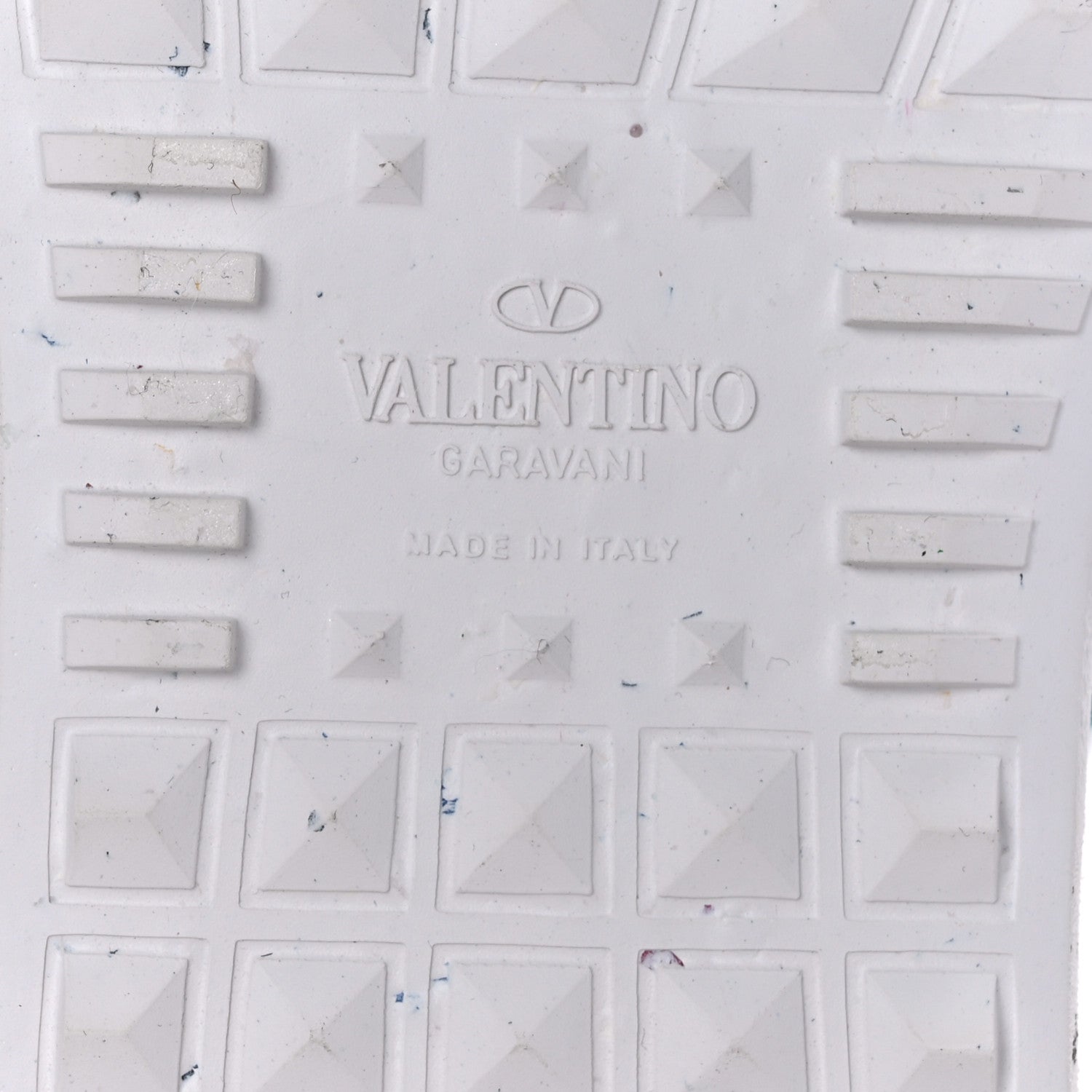 Valentino Garavani Vegan Leather Womens Rockstud Open for a Change Sneakers 40 White Multicolor 7 of 7